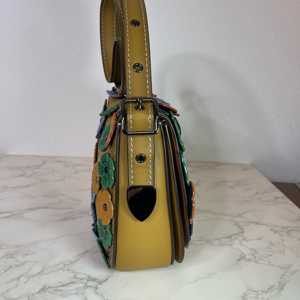 Coach Saddle 23 With Tea Rose Crossbody Bag - Picture 5 of 14